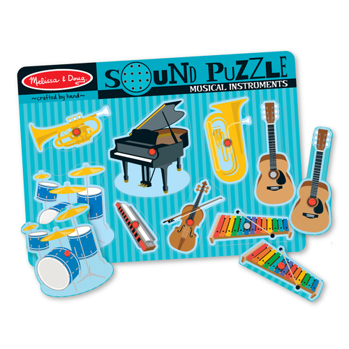 Melissa & Doug - Musical Instruments Sound Puzzle 8pc