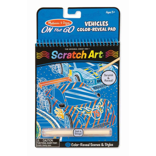 Melissa & Doug - On The Go Scratch Art - Vehicles