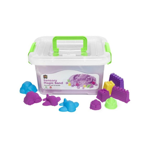 Educational Colours - Sensory Magic Sand with Moulds 2kg Tub Purple