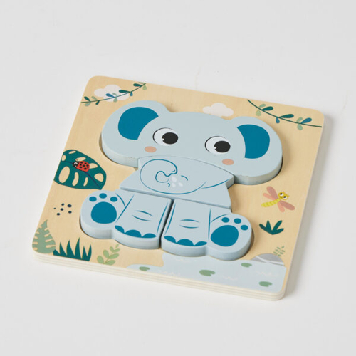 Wooden Elephant Jigsaw Puzzle