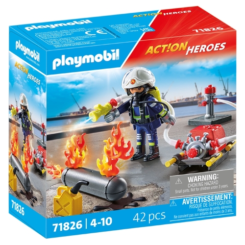 Playmobil - Firefighter with Water Pump