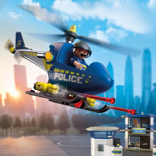 Playmobil City Action - Police Helicopter with Radar Function
