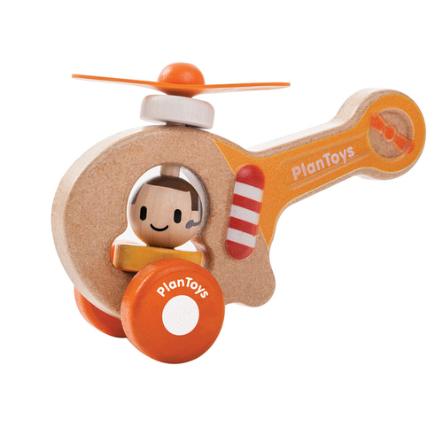 Plan Toys - Helicopter Wooden Eco Toy