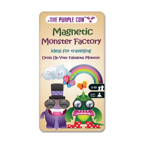 The Purple Cow Monster Factory Magnetic Travel Game