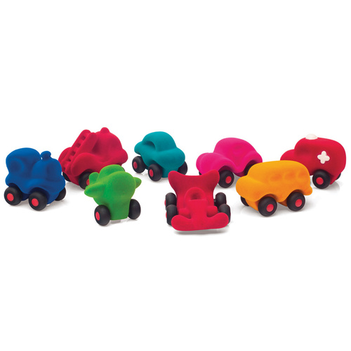 Rubbabu Mini Vehicles - Red Race Car
