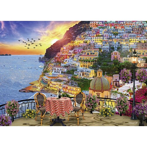Ravensburger Dinner in Positano, Italy 1000pc Jigsaw Puzzle