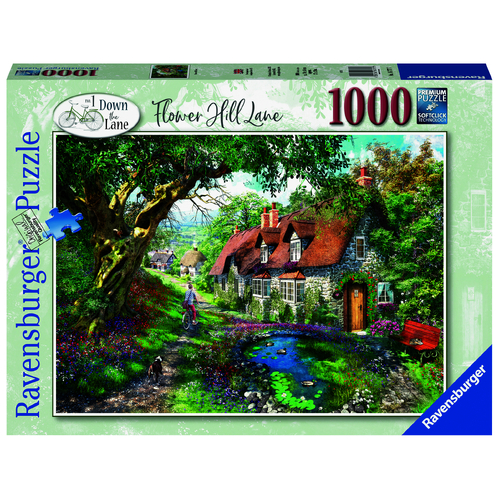 Ravensburger Flower Hill Lane Jigsaw Puzzle 1000pc