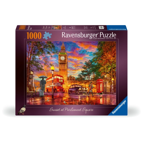 Ravensburger Sunset At Parliament Square London Jigsaw Puzzle 1000pc