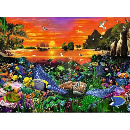 Ravensburger - Turtle in the Reef 500pc Jigsaw Puzzle
