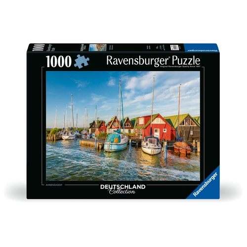 Ravensburger Colourful Harbourside, Germany Jigsaw Puzzle 1000pc