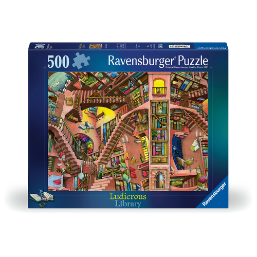 Ravensburger - Ludicrous Library Jigsaw Puzzle 500pc