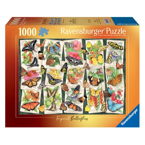 Ravensburger Tropical Butterflies Jigsaw Puzzle 1000pc