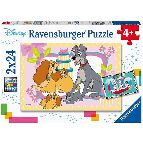 Ravensburger - Disneys Favourite Puppies 2x24pc Jigsaw Puzzle