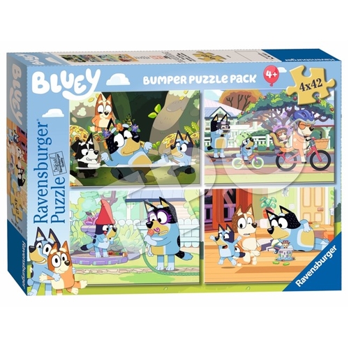 Ravensburger - Bluey Gotta Be Done! Bumper Pack 4x42 Pieces