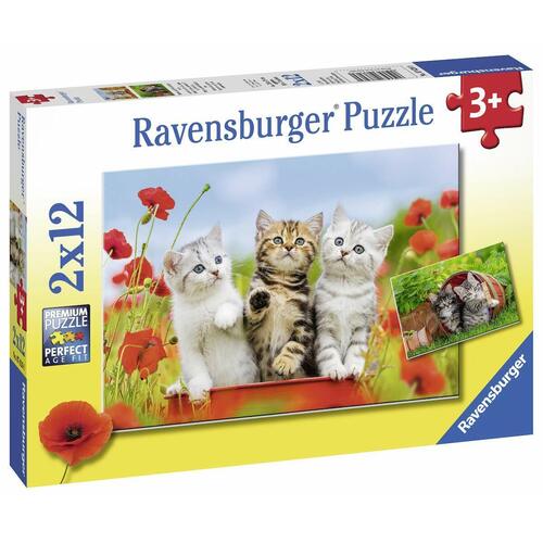 Ravensburger - Kitten Adventures 2x12pc Jigsaw Puzzle