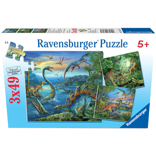 Ravensburger Dinosaur Fascination Jigsaw Puzzle 3x49pc