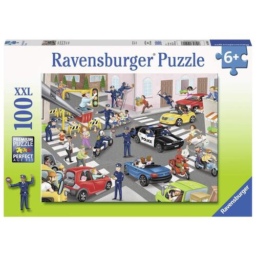 Ravensburger Police on Patrol Jigsaw Puzzle 100pc | XXL Pieces