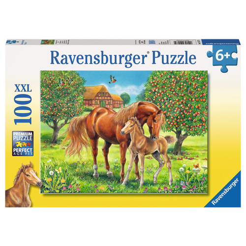Ravensburger Horses In The Field 100pc Kids Jigsaw Puzzle Fun And Educational Kids Puzzle Aust Nz