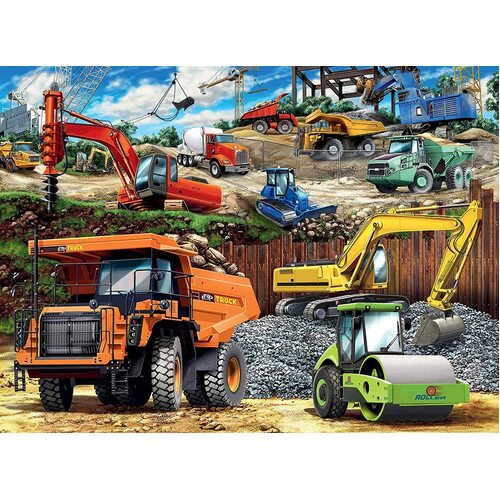 Ravensburger - Construction Vehicles 100pc Jigsaw Puzzle