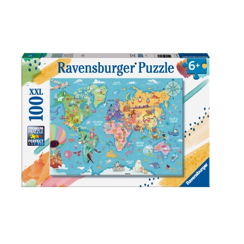 Ravensburger - Map of The World 100pc Jigsaw Puzzle