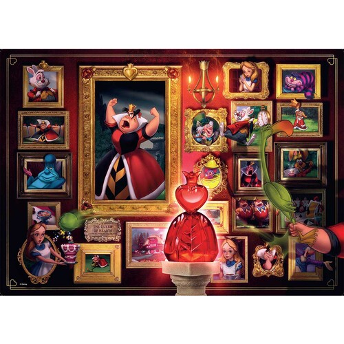 Ravensburger Disney Villainous | Queen of Hearts Jigsaw Puzzle 1000pc