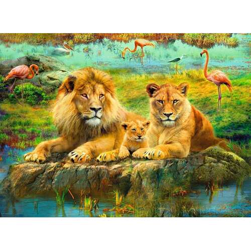 Ravensburger - Lions in the Savannah 500pc Jigsaw Puzzle