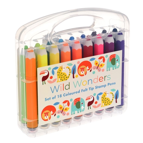 Rex London Felt Tip Stamp pens - Wild Wonders