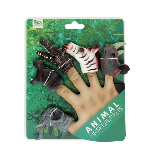 Rex London Animal Finger Puppets - Animal
