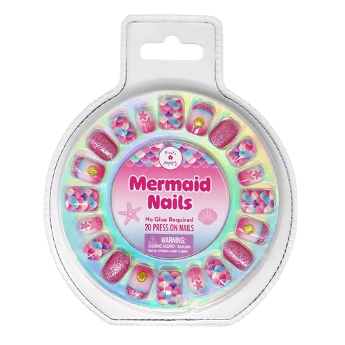 3d Mermaid Sparkle Press On Nails