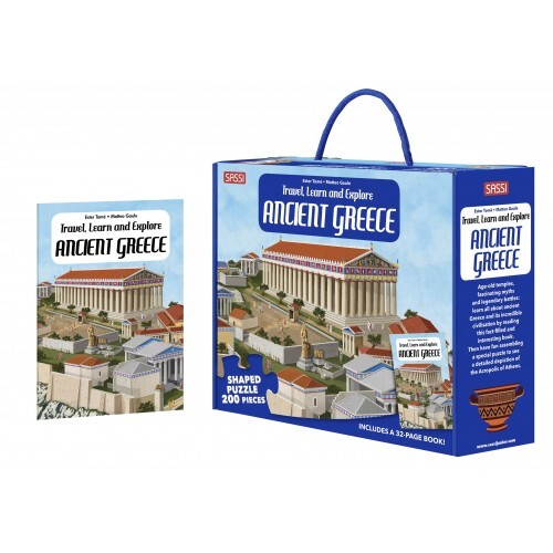 Sassi Junior | Travel, Learn & Explore Ancient Greece 200pc Jigsaw Puzzle