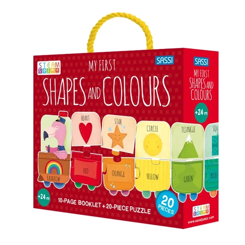 Sassi My First Shapes And Colours STEAM Puzzle & Book Set