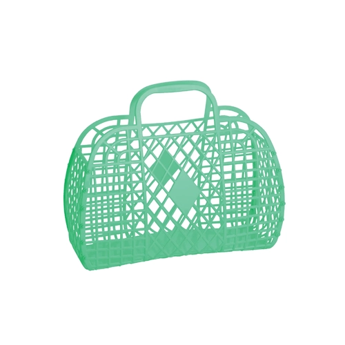 Sun Jellies Retro Basket Small Green
