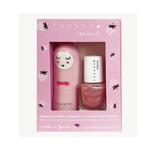 Inuwet Duo Strawberry - VINDV05 Lipstick & Nail Polish Set