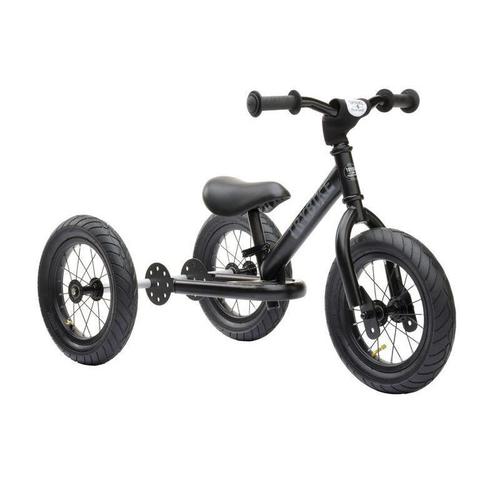 TryBike Steel with Black Seat & Grips (3 Wheel) | Black