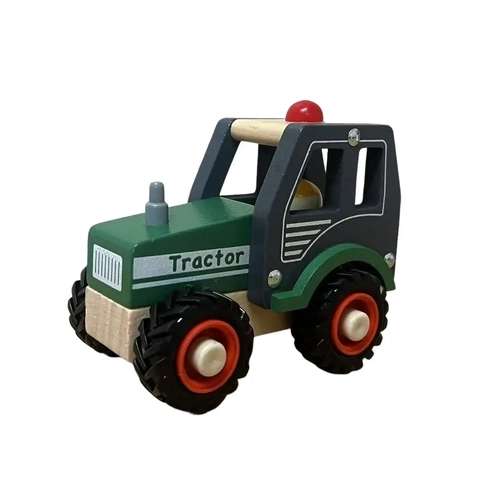 Wooden Green Tractor