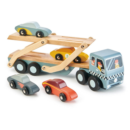 Tender Leaf Toys Wooden Car Transporter