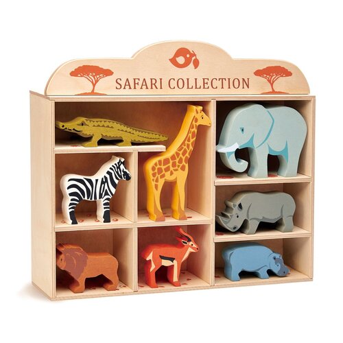 Tender Leaf Safari Animal Display Shelf Set