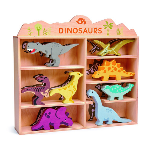Tender Leaf Dinosaur Display Shelf 9 Piece Set