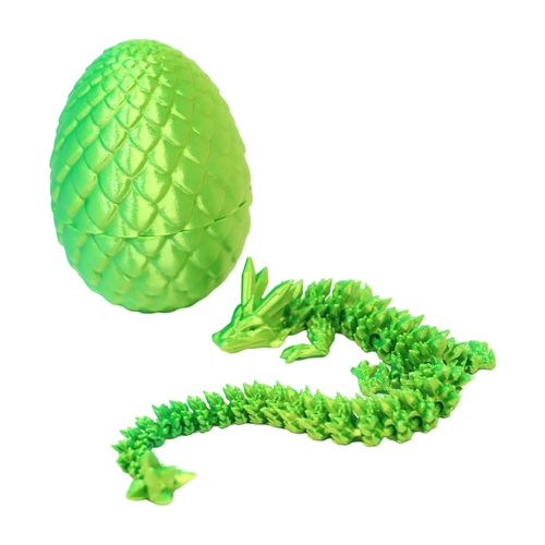 3D Printed Dragon Egg Green