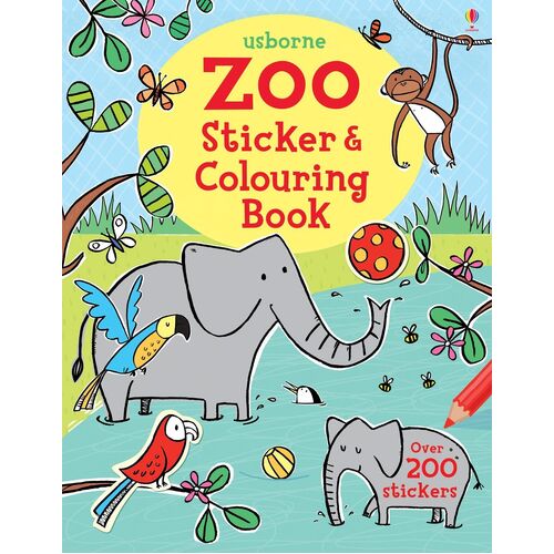 Usborne - Zoo Sticker & Colouring Book