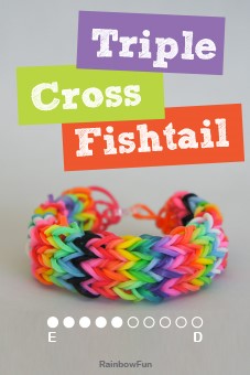 DIY 3 Pin Fishtail Rainbow Loom Bracelet by HannahBananaArt on DeviantArt